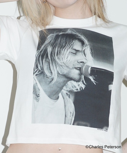 CULTURE SUPPLY（カルチャー サプライ）の「Photo Tee Kurt Cobain２（Tシャツ/カットソー・メンズ・ホワイト/ブラック・MEDIUM/LARGE/X-LARGE/SHORT）」の4枚目の写真