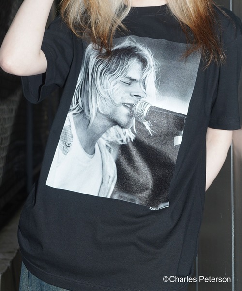 CULTURE SUPPLY（カルチャー サプライ）の「Photo Tee Kurt Cobain２（Tシャツ/カットソー・メンズ・ホワイト/ブラック・MEDIUM/LARGE/X-LARGE/SHORT）」の5枚目の写真