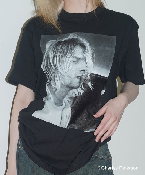 CULTURE SUPPLY（カルチャー サプライ）の「Photo Tee Kurt Cobain２（Tシャツ/カットソー・メンズ・ホワイト/ブラック・MEDIUM/LARGE/X-LARGE/SHORT）」の6枚目の写真