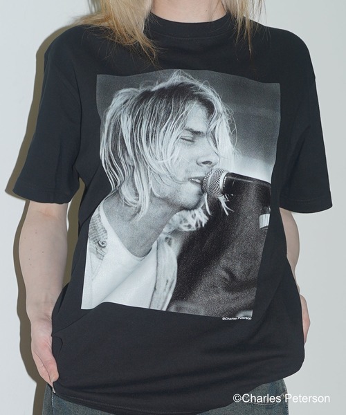 CULTURE SUPPLY（カルチャー サプライ）の「Photo Tee Kurt Cobain２（Tシャツ/カットソー・メンズ・ホワイト/ブラック・MEDIUM/LARGE/X-LARGE/SHORT）」の7枚目の写真