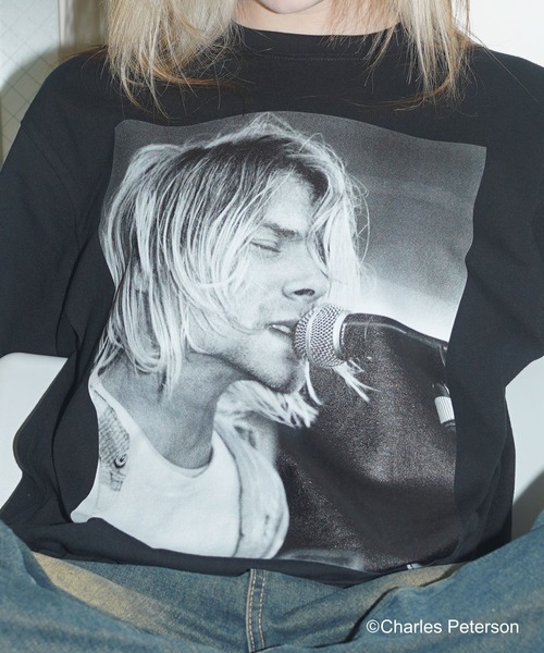 CULTURE SUPPLY（カルチャー サプライ）の「Photo Tee Kurt Cobain２（Tシャツ/カットソー・メンズ・ホワイト/ブラック・MEDIUM/LARGE/X-LARGE/SHORT）」の8枚目の写真