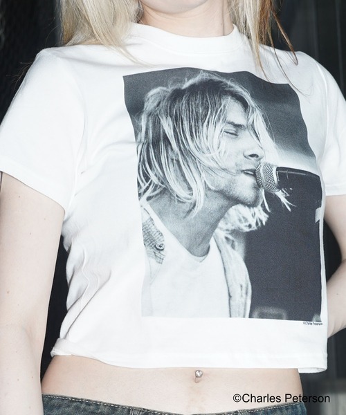 CULTURE SUPPLY（カルチャー サプライ）の「Photo Tee Kurt Cobain２（Tシャツ/カットソー・メンズ・ホワイト/ブラック・MEDIUM/LARGE/X-LARGE/SHORT）」の9枚目の写真