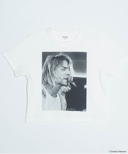 CULTURE SUPPLY（カルチャー サプライ）の「Photo Tee Kurt Cobain２（Tシャツ/カットソー・メンズ・ホワイト/ブラック・MEDIUM/LARGE/X-LARGE/SHORT）」の16枚目の写真