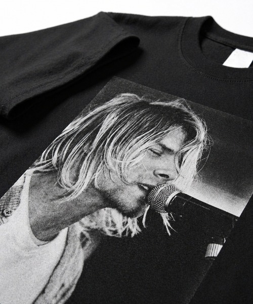 CULTURE SUPPLY（カルチャー サプライ）の「Photo Tee Kurt Cobain２（Tシャツ/カットソー・メンズ・ホワイト/ブラック・MEDIUM/LARGE/X-LARGE/SHORT）」の13枚目の写真