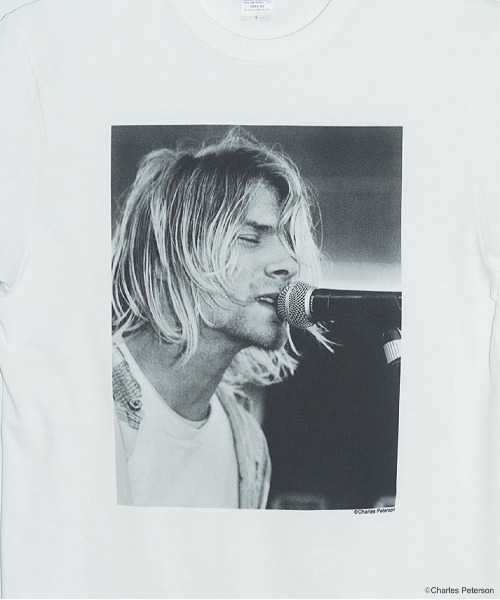 CULTURE SUPPLY（カルチャー サプライ）の「Photo Tee Kurt Cobain２（Tシャツ/カットソー・メンズ・ホワイト/ブラック・MEDIUM/LARGE/X-LARGE/SHORT）」の10枚目の写真