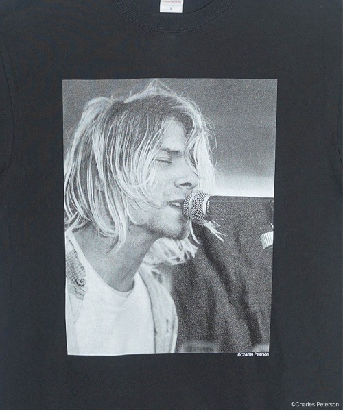 CULTURE SUPPLY（カルチャー サプライ）の「Photo Tee Kurt Cobain２（Tシャツ/カットソー・メンズ・ホワイト/ブラック・MEDIUM/LARGE/X-LARGE/SHORT）」の11枚目の写真