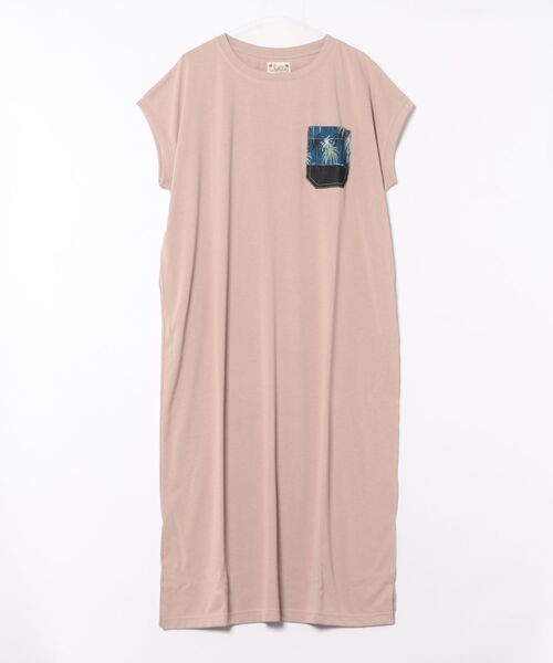 Kahiko(カヒコ)の「【Kahiko】フーラリTシャツワンピース(ワンピース・レディース・ピンク/ホワイト/カーキ/ベージュ・FREE)」の2枚目の写真