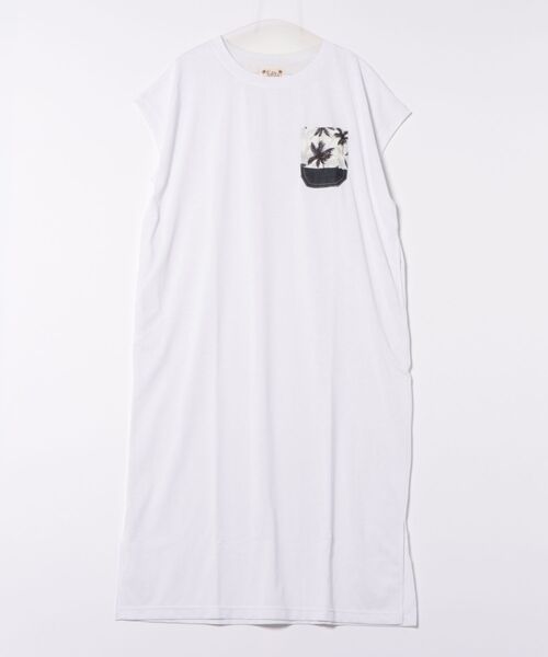 Kahiko(カヒコ)の「【Kahiko】フーラリTシャツワンピース(ワンピース・レディース・ピンク/ホワイト/カーキ/ベージュ・FREE)」の1枚目の写真