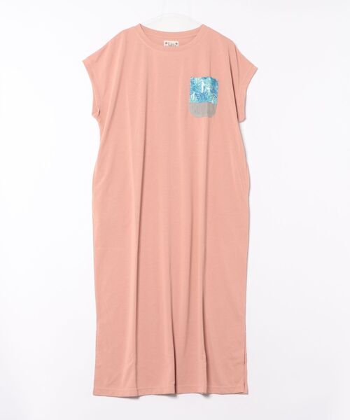 Kahiko(カヒコ)の「【Kahiko】フーラリTシャツワンピース(ワンピース・レディース・ピンク/ホワイト/カーキ/ベージュ・FREE)」の4枚目の写真