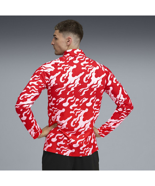 PUMA（プーマ）の「PUMA プーマ メンズ 2025-26 ACミラン プレマッチ クォータジップ トップ（Tシャツ/カットソー・メンズ・ホワイト系その他/ホワイト×レッド・SMALL/X-LARGE/X-SMALL/MEDIUM/LARGE）」の6枚目の写真