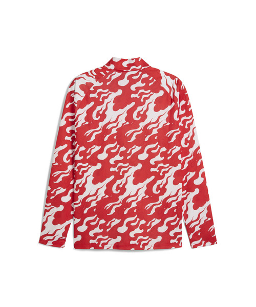 PUMA（プーマ）の「PUMA プーマ メンズ 2025-26 ACミラン プレマッチ クォータジップ トップ（Tシャツ/カットソー・メンズ・ホワイト系その他/ホワイト×レッド・SMALL/X-LARGE/X-SMALL/MEDIUM/LARGE）」の9枚目の写真