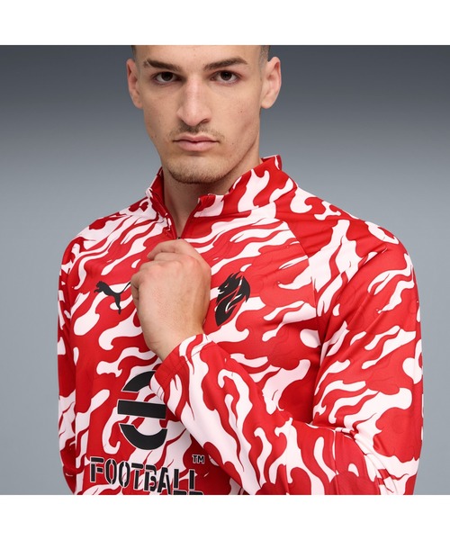 PUMA（プーマ）の「PUMA プーマ メンズ 2025-26 ACミラン プレマッチ クォータジップ トップ（Tシャツ/カットソー・メンズ・ホワイト系その他/ホワイト×レッド・SMALL/X-LARGE/X-SMALL/MEDIUM/LARGE）」の17枚目の写真