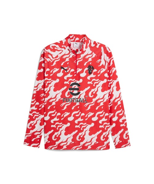 PUMA（プーマ）の「PUMA プーマ メンズ 2025-26 ACミラン プレマッチ クォータジップ トップ（Tシャツ/カットソー・メンズ・ホワイト系その他/ホワイト×レッド・SMALL/X-LARGE/X-SMALL/MEDIUM/LARGE）」の19枚目の写真