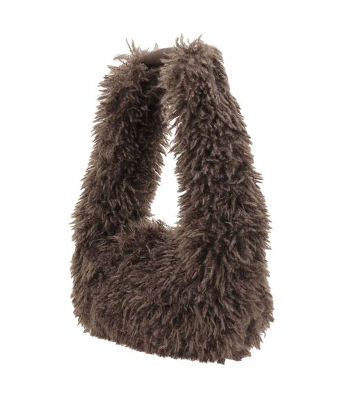 Ungrid(アングリッド)の「フェイクファーラウンドハンドバッグ(ハンドバッグ・レディース・オフホワイト/ブラウン・FREE)」の7枚目の写真