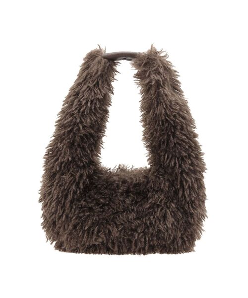 Ungrid(アングリッド)の「フェイクファーラウンドハンドバッグ(ハンドバッグ・レディース・オフホワイト/ブラウン・FREE)」の12枚目の写真