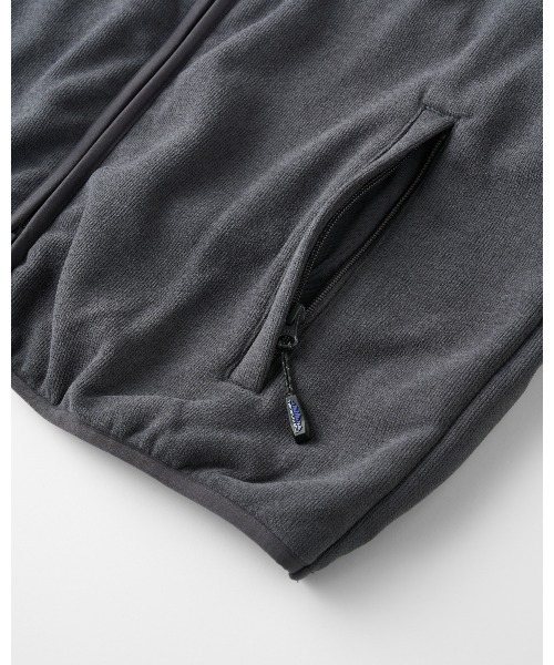THOUSAND MILE(サウザンドマイル)の「【THOUSAND MILE】KNIT FLEECE ZIP VEST/ニットフリース ジップベスト(ベスト・メンズ・ブラック/ライトベージュ/チャコールグレー・XL/XS/S/M/L)」の10枚目の写真