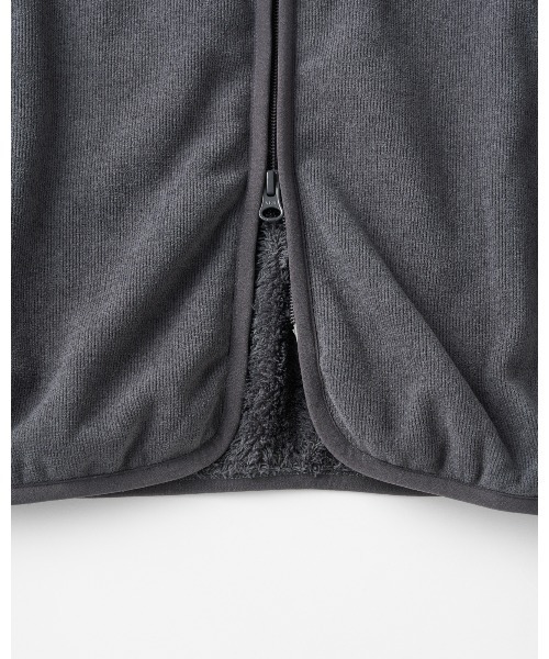 THOUSAND MILE(サウザンドマイル)の「【THOUSAND MILE】KNIT FLEECE ZIP VEST/ニットフリース ジップベスト(ベスト・メンズ・ブラック/ライトベージュ/チャコールグレー・XL/XS/S/M/L)」の11枚目の写真