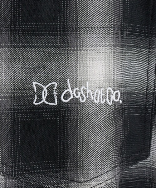 DC SHOES（ディーシーシューズ）の「25 OMBRE CHECK SHIRT /DC胸ポケットロゴワンポイントオンブレチェック半袖シャツ（シャツ/ブラウス・メンズ・ブラック系その他/ホワイト系その他・MEDIUM/LARGE/X-LARGE）」の11枚目の写真
