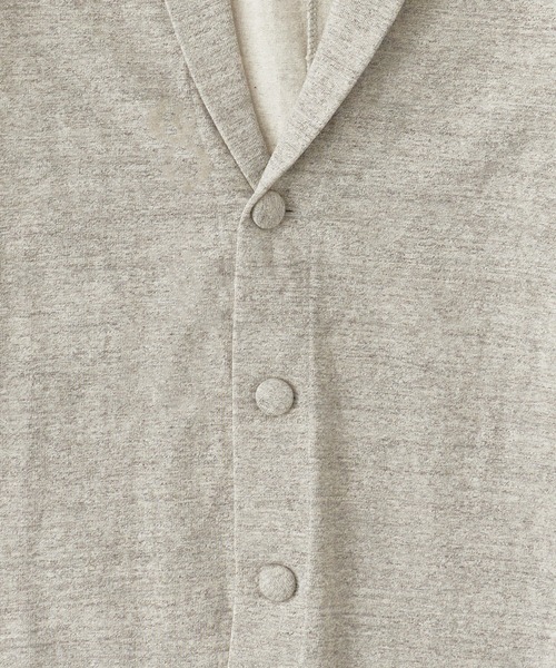FLISTFIA(フリストフィア)の「FLISTFIA/フリストフィア Jacket Cardigan ジャケット 秋服 冬服(ステンカラーコート・メンズ・ライトグレー・2)」の3枚目の写真