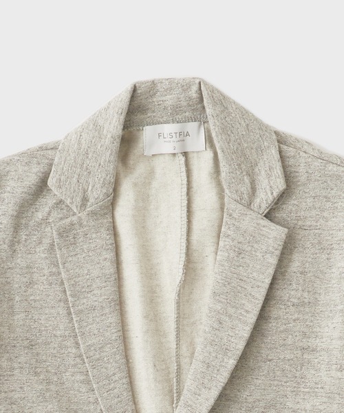 FLISTFIA(フリストフィア)の「FLISTFIA/フリストフィア Jacket Cardigan ジャケット 秋服 冬服(ステンカラーコート・メンズ・ライトグレー・2)」の2枚目の写真