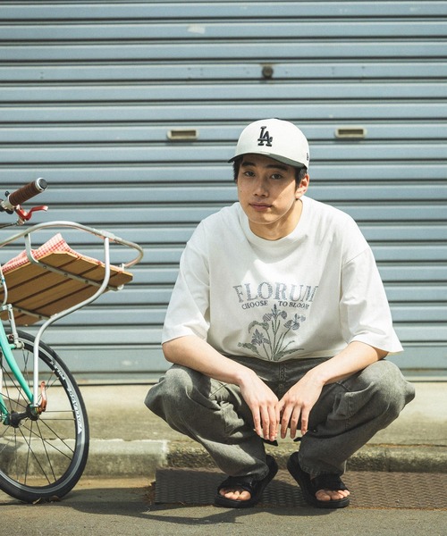 niko and...（ニコアンド）の「アソートモチーフ刺繍Tシャツ（Tシャツ/カットソー・メンズ・チャコール/ネイビー/ホワイト/オフホワイト・MEDIUM/LARGE）」の7枚目の写真