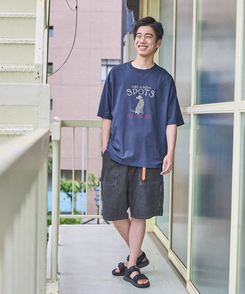 niko and...（ニコアンド）の「アソートモチーフ刺繍Tシャツ（Tシャツ/カットソー・メンズ・チャコール/ネイビー/ホワイト/オフホワイト・MEDIUM/LARGE）」の18枚目の写真