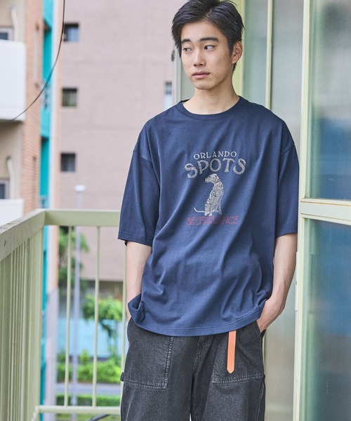 niko and...（ニコアンド）の「アソートモチーフ刺繍Tシャツ（Tシャツ/カットソー・メンズ・チャコール/ネイビー/ホワイト/オフホワイト・MEDIUM/LARGE）」の21枚目の写真