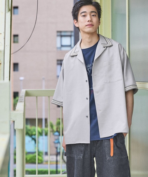 niko and...（ニコアンド）の「アソートモチーフ刺繍Tシャツ（Tシャツ/カットソー・メンズ・チャコール/ネイビー/ホワイト/オフホワイト・MEDIUM/LARGE）」の22枚目の写真