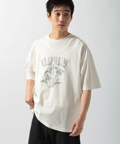 即*送様 ルグランブルー 刺繍入りホワイトTシャツ 藍刺繍】天界ノ決戦ロングTシャツ 絡繰魂 224062 粋 龍 竜 鳳凰 長袖