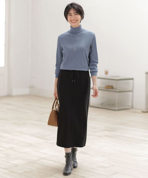 J.PRESS(ジェイプレス)の「【WEB限定】リブダンボール スカート(スカート・レディース・カーキ系/ブラック系・11/9/7)」の5枚目の写真