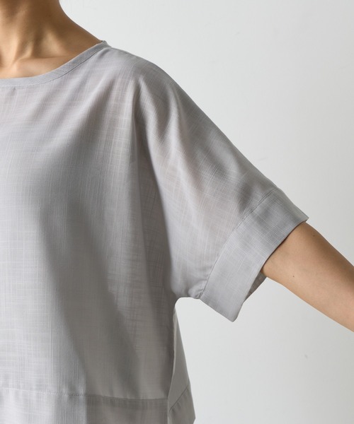 COLONY 2139（コロニートゥーワンスリーナイン）の「リネンライクTブラウス（シャツ/ブラウス・レディース・ホワイト/ブラック/グレー・FREE）」の13枚目の写真