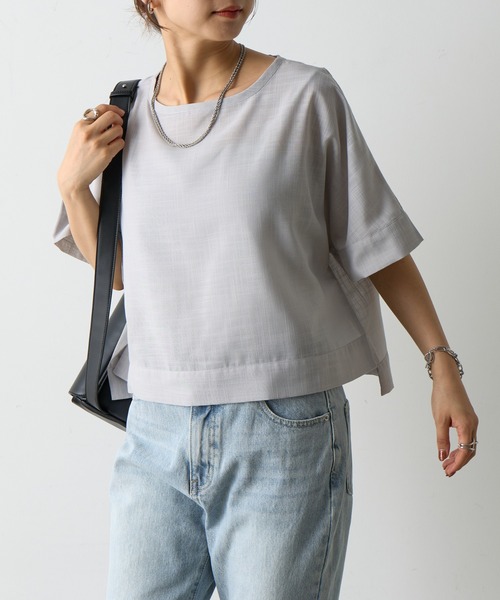 COLONY 2139（コロニートゥーワンスリーナイン）の「リネンライクTブラウス（シャツ/ブラウス・レディース・ホワイト/ブラック/グレー・FREE）」の10枚目の写真