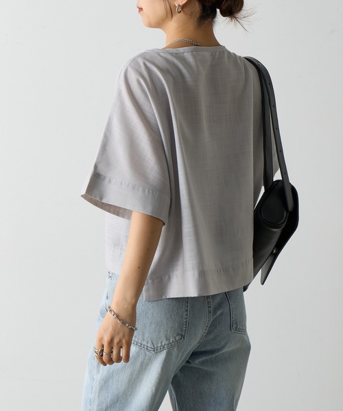 COLONY 2139（コロニートゥーワンスリーナイン）の「リネンライクTブラウス（シャツ/ブラウス・レディース・ホワイト/ブラック/グレー・FREE）」の8枚目の写真