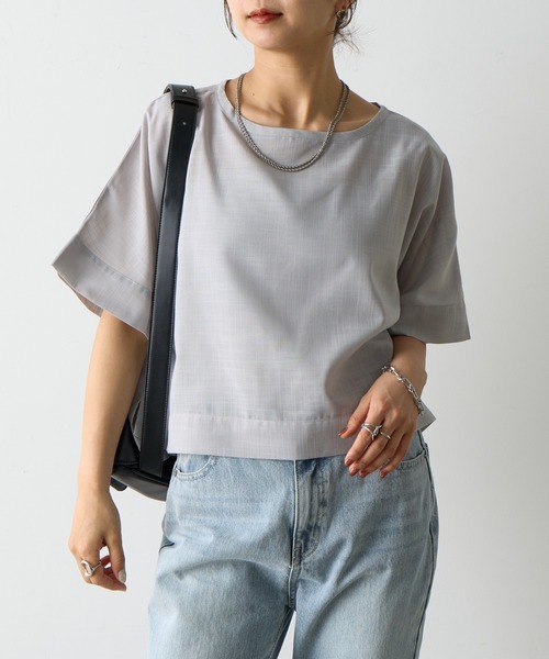 COLONY 2139（コロニートゥーワンスリーナイン）の「リネンライクTブラウス（シャツ/ブラウス・レディース・ホワイト/ブラック/グレー・FREE）」の7枚目の写真