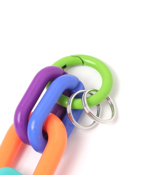 studio CLIP(スタディオクリップ)の「アクリルカラーリングキーチャーム(チャーム・レディース・ブルー/オレンジ/グリーン・FREE)」の4枚目の写真