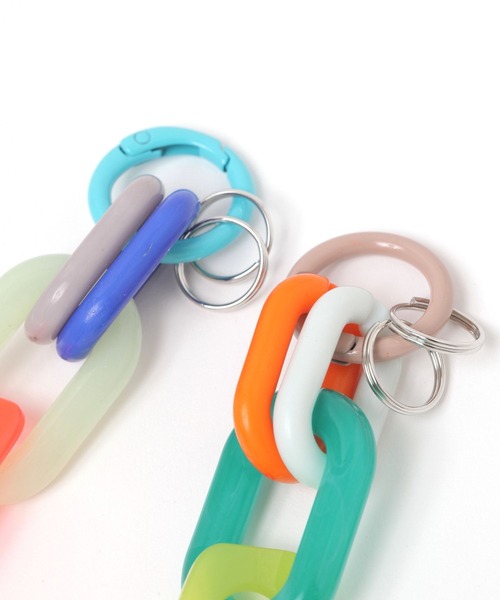 studio CLIP(スタディオクリップ)の「アクリルカラーリングキーチャーム(チャーム・レディース・ブルー/オレンジ/グリーン・FREE)」の6枚目の写真