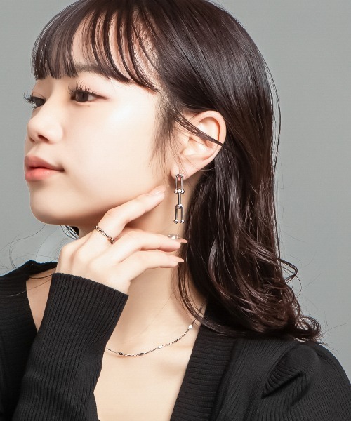 kirakiraShop（キラキラショップ）の「オーバル チェーン リング（リング・レディース・シルバー/ゴールド・16号/14号/11号）」の5枚目の写真