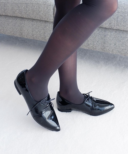 レイン】ポインテッドトゥアイレットシューズ/6295（レインシューズ
