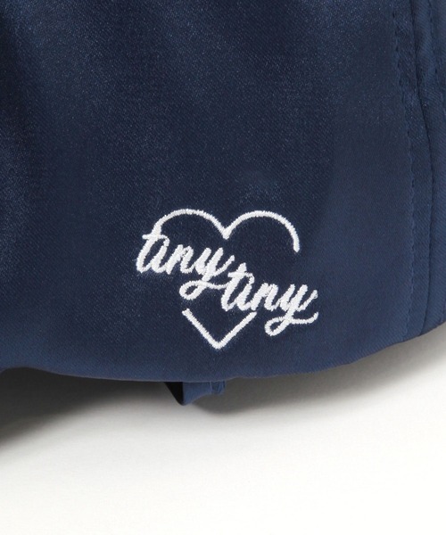 pois ポワ サテンキャップ 【navy】 セール】紐付きサテンキャップ[tiny tiny(ティニーティニー