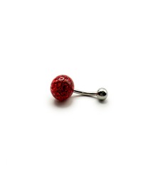 KISHOKACHI 希少価値 ジルコニアボールネイブルボディーピアス 14ゲージ ボール10mm×5mm
