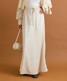 【2サイズ展開】サテンマーメイドスカート