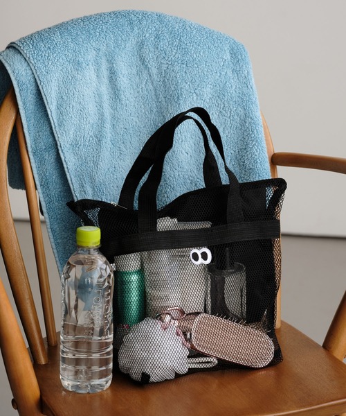 ZAKKA-BOX（ザッカボックス）の「きょろきょろメッシュバッグ（トートバッグ・レディース・ブラック/グレー・FREE）」の9枚目の写真
