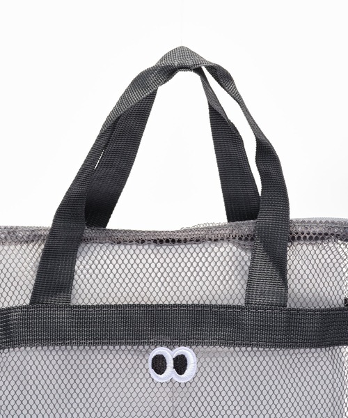 ZAKKA-BOX（ザッカボックス）の「きょろきょろメッシュバッグ（トートバッグ・レディース・ブラック/グレー・FREE）」の3枚目の写真