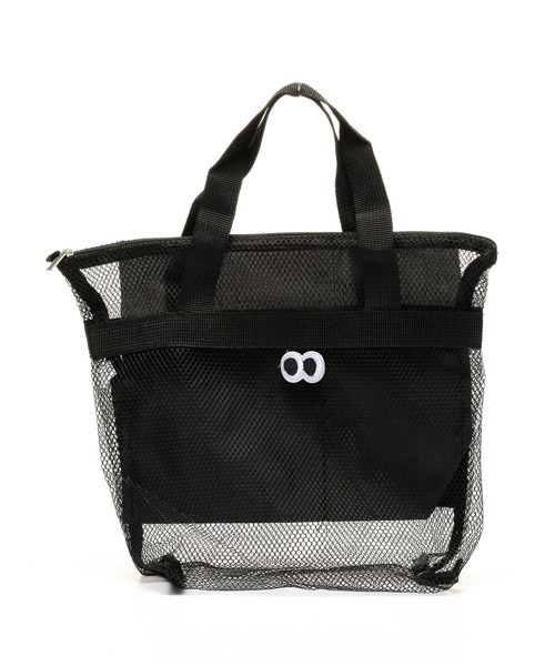 ZAKKA-BOX（ザッカボックス）の「きょろきょろメッシュバッグ（トートバッグ・レディース・ブラック/グレー・FREE）」の5枚目の写真