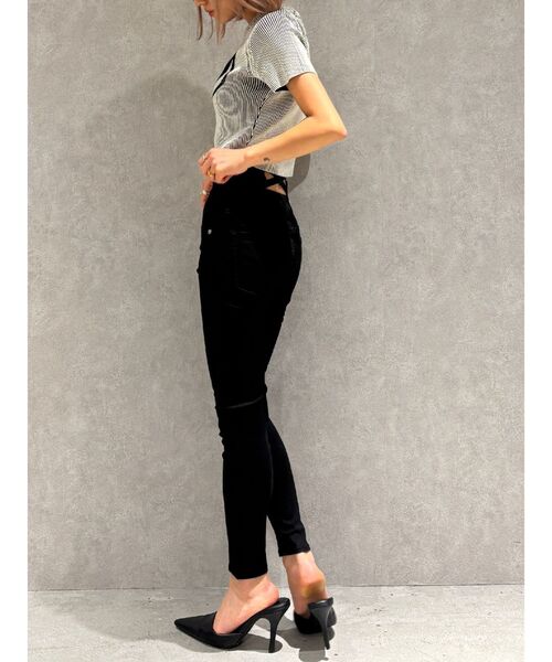 GYDA（ジェイダ）の「【TINY】ハイウエストウエストクロススキニーデニムパンツ（デニムパンツ・レディース・ブラック/ライトブルー/インディゴブルー・SMALL/X-SMALL/MEDIUM）」の20枚目の写真