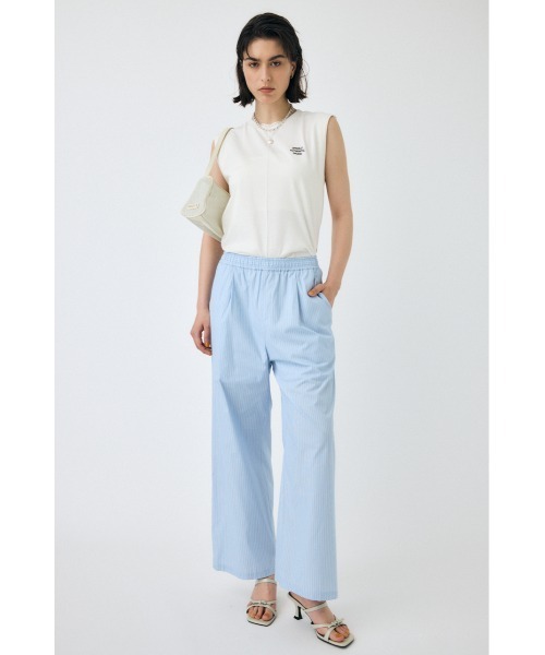 MOUSSY(マウジー)の「DRAWSTRING トラウザー(スラックス・レディース・ブルー系その他/ホワイト系その他・1/2)」の3枚目の写真