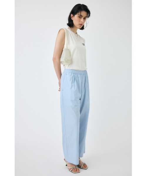 MOUSSY(マウジー)の「DRAWSTRING トラウザー(スラックス・レディース・ブルー系その他/ホワイト系その他・1/2)」の4枚目の写真