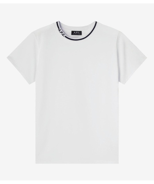 A.P.C. ホワイト Tシャツ M A.P.C. - Standard Rue Madame Tシャツ / ワンポイント刺繍T
