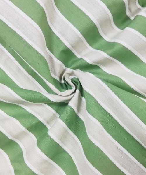 ONEP STAR(ワンピスター)の「ストライプ半袖シャツ(シャツ/ブラウス・レディース・ブラック/グリーン・MEDIUM/LARGE/X-LARGE)」の14枚目の写真