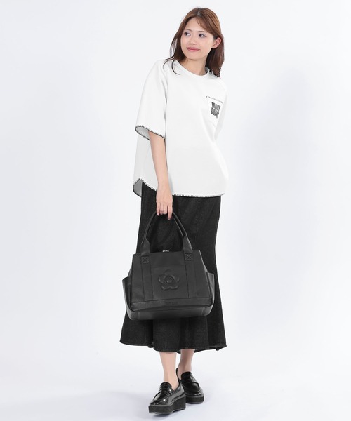 MARY QUANT（マリークワント）の「スクエアシュリンクデイジー トート 